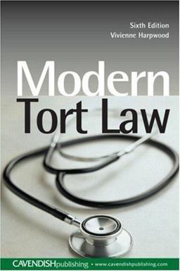 Modern Tort Law 6/e 6th 9781859419762 Front Cover