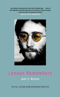Lennon Remembers  9781859843765 Front Cover