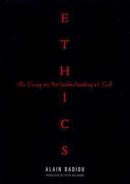 Ethics An Essay on the Understanding of Evil  9781859844359 Front Cover