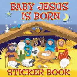 Baby Jesus Is Born Sticker Book  9781859859209 Front Cover