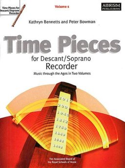 Time Pieces for Descant/Soprano Recorder  9781860962929 Front Cover