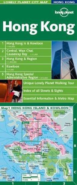 Lonely Planet Hong Kong City Map