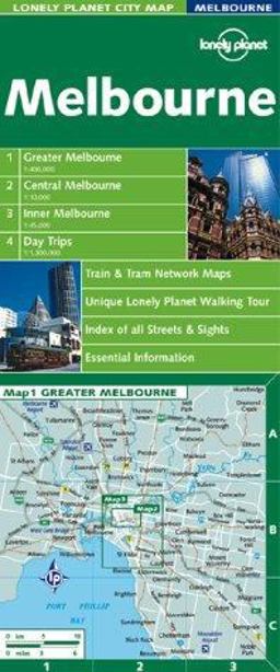 Lonely Planet Melbourne City Map