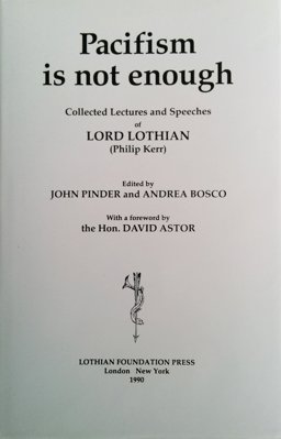 Pacifism Is Not Enough