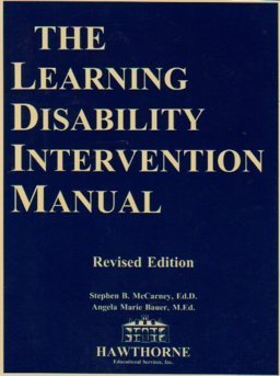 Learning Disability Intervention Manual 1st 9781878372079 Front Cover