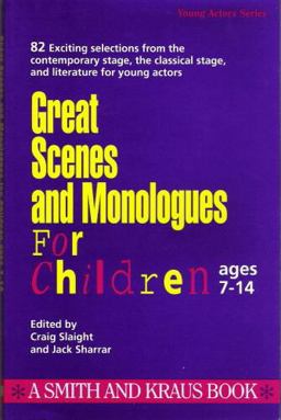 Great Scenes and Monologues for Children  9781880399156 Front Cover