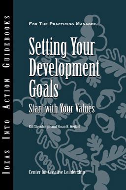Setting Your Development Goals Start with Your Values  9781882197644 Front Cover