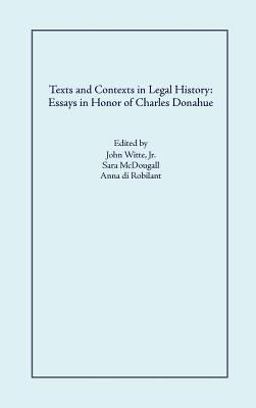 Texts and Contexts in Legal History
