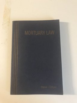 Mortuary Law 9th 9781883031015 Front Cover