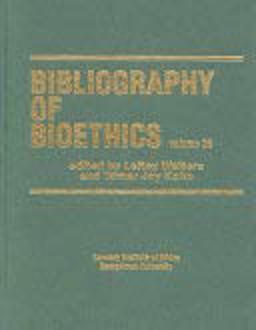 Bibliography of Bioethics