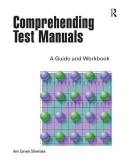 Comprehending Test Manuals A Guide and Workbook  9781884585128 Front Cover