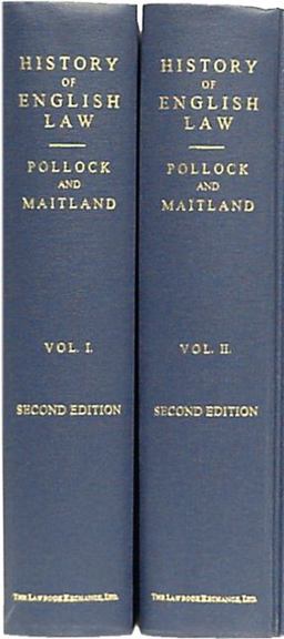 The History of English Law Before the Time of Edward I 1898
