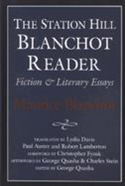 Station Hill Blanchot Reader Essays and Fiction  9781886449176 Front Cover