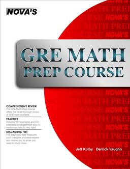 GRE Math Prep Course  9781889057590 Front Cover