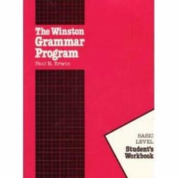 Winston Grammar Program - Basic Student Workbook 2nd 9781889673035 Front Cover