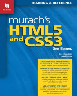 Murach's HTML5 and CSS3, 3rd Edition 3rd 9781890774837 Front Cover