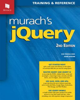 Murach's JQuery 2nd 9781890774912 Front Cover