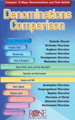 Denominations Comparison Compare 12 Major Denominations and Their Beliefs  9781890947354 Front Cover