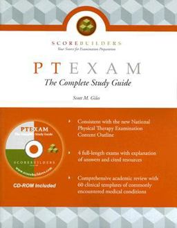 PTEXAM, Physical Therapist: The Complete Study Guide  9781890989224 Front Cover