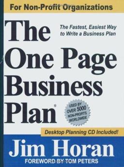 The One Page Business Plan for Non-Profit Organizations