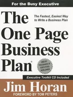 The One Page Business Plan - Executive Edition