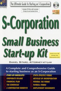 S-Corporation Small Business Start-Up Kit 4th 9781892949530 Front Cover