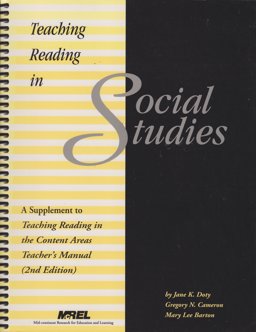 Teaching Reading in Social Studies: A Supplement to Teaching Reading in the Content Areas Teacher's Manual (2nd Edition) 1st 9781893476073 Front Cover