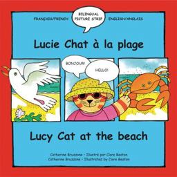 Lucy Cat at the Beach French