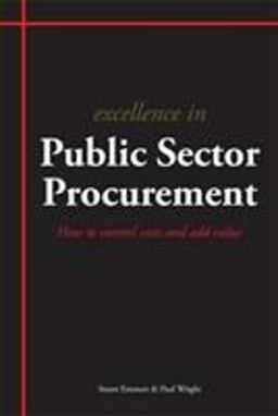 Excellence in Public Sector Procurement  9781903499665 Front Cover
