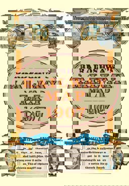 Bradshaw's Railway Folded Map 1907