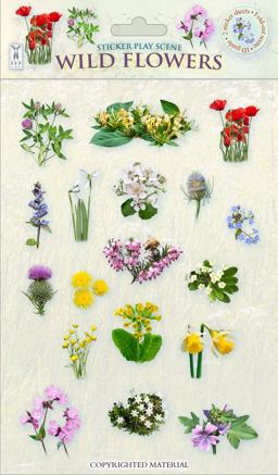 Sticker Play Scene: Wild Flowers