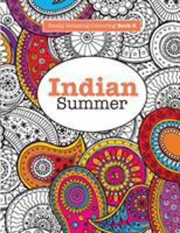 Really Relaxing Colouring Book 6 Indian Summer - a Jewelled Journey Through Indian Pattern and Colour  9781908707499 Front Cover