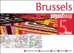 Brussels PopOut Map  9781910218433 Front Cover