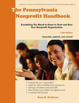 The Pennsylvania Nonprofit Handbook 12th 9781929109906 Front Cover