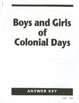 Boys and Girls of Colonial Days