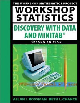 Workshop Statistics Discovery with Data and Minitab 2nd 9781930190061 Front Cover
