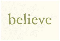Believe  9781932319859 Front Cover