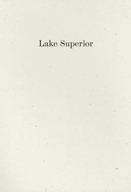 Lake Superior  9781933517667 Front Cover