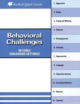 Behavioral Challenges in Early Childhood Settings  9781933653617 Front Cover