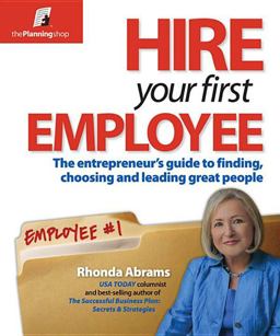 Hire Your First Employee  9781933895130 Front Cover