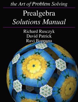 Prealgebra Solutions Manual  9781934124222 Front Cover