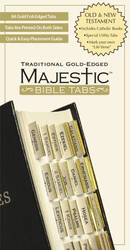 Majestic Traditional Gold-Edged Bible Tabs  9781934770139 Front Cover