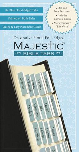 Majestic Floral-Edged Bible Tabs  9781934770146 Front Cover
