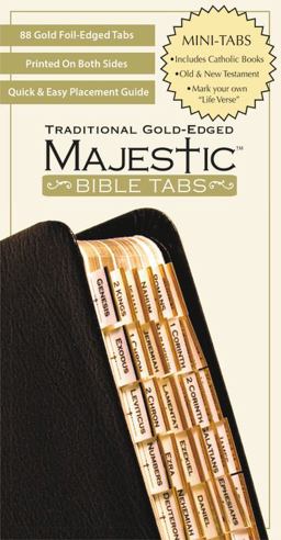 Majestic Traditional Gold Bible Tabs Mini  9781934770870 Front Cover