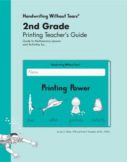 2nd Grade Printing Teacher's Guide