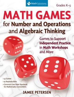 Math Games for Independent Practice Games to Support Math Workshops and More  9781935099437 Front Cover