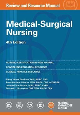 Medical-Surgical Nursing Review and Resource Manual, Fourth Edition 4th 9781935213604 Front Cover