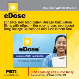 EDose : Drug Dosage Calculation Software  9781935389002 Front Cover