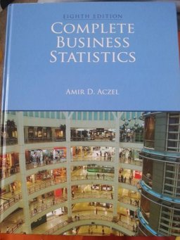 COMPLETE BUSINESS STATISTICS  9781935938187 Front Cover