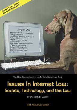 Issues in Internet Law Society, Technology, and the Law 10th 9781935971313 Front Cover